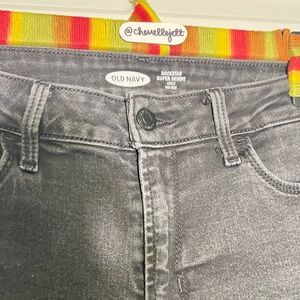 Old Navy Women's Rockstar Black Skinny Jeans